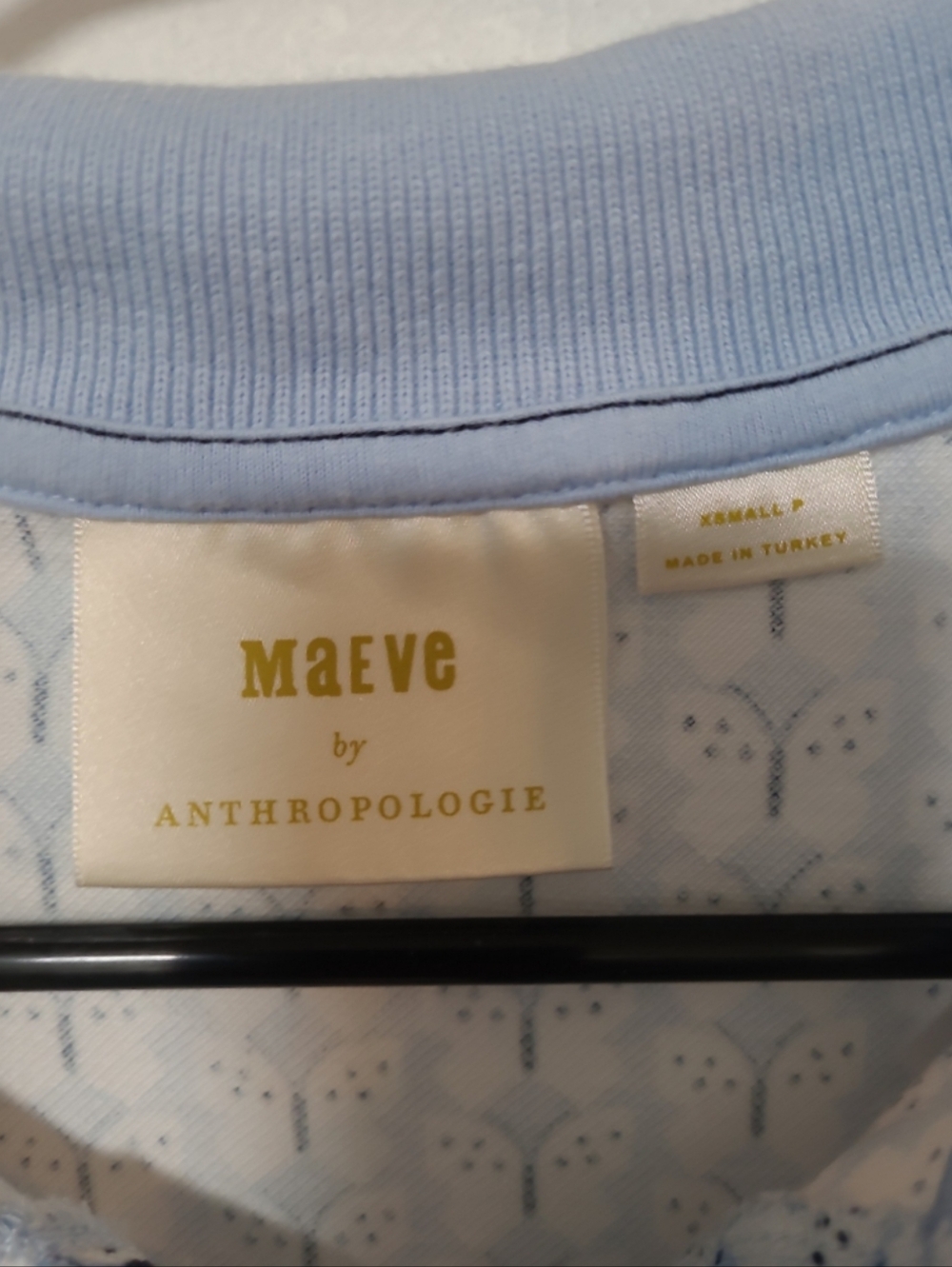 Anthropologie Maeve Butterfly Polo Top XS - Picture 3 of 4